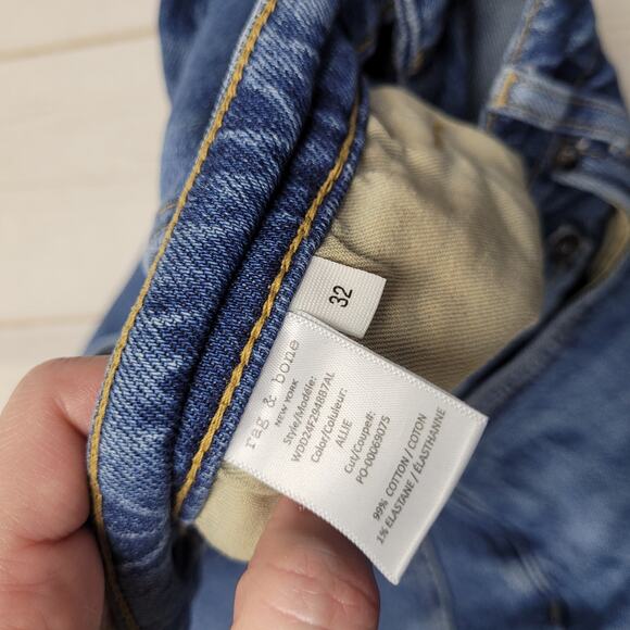 Rag & Bone Peyton high rise bootcut jeans medium wash short - Picture 8 of 12